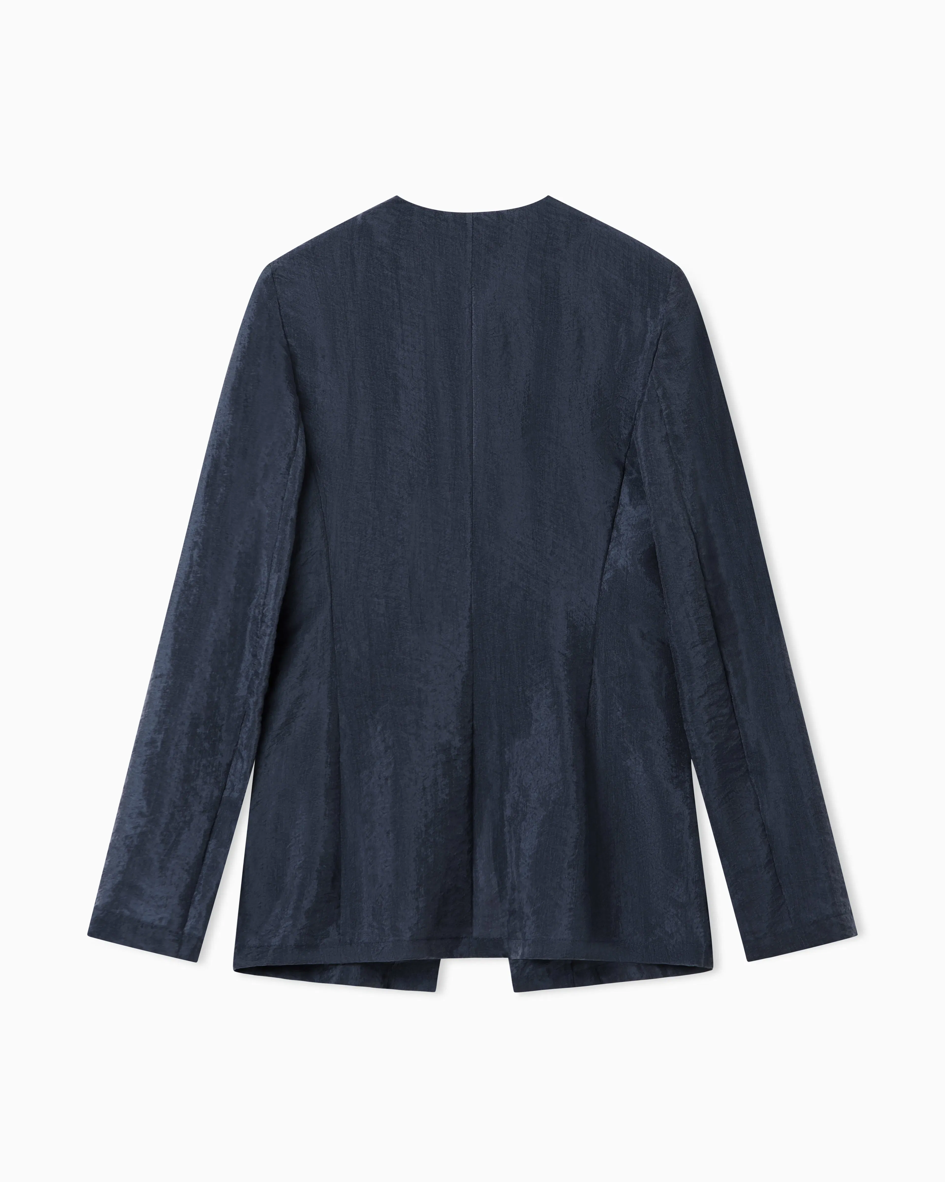 Emporio Armani Technical crepon shirt jacket