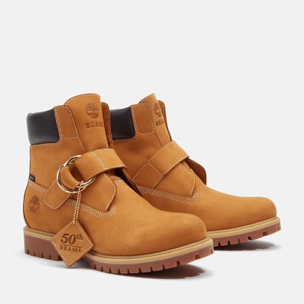 Timberland X Beams Buckle Boot With Gore-Tex Membrane Wheat Nubuck/Brown Men'S