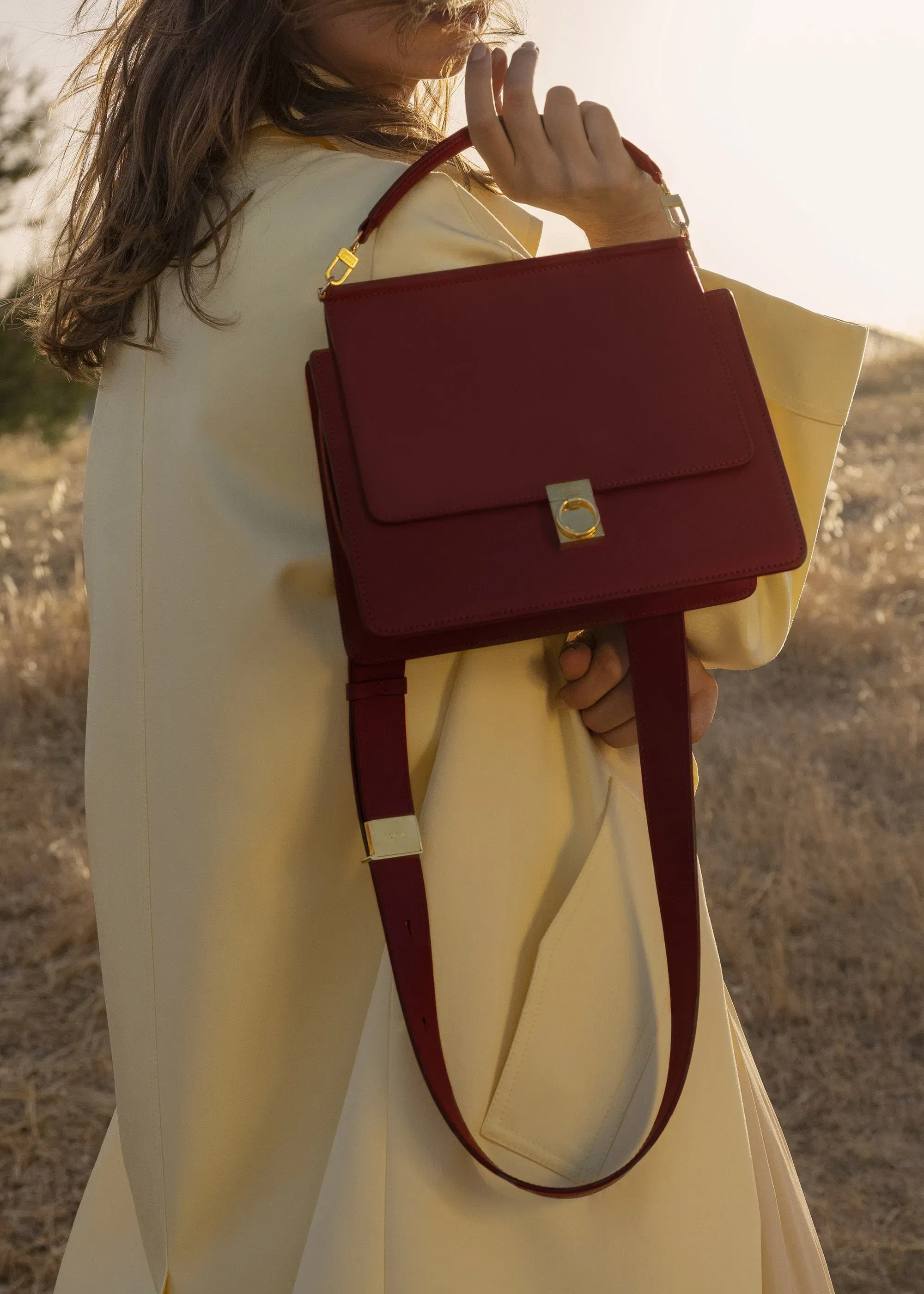 Polene Numero Sept Smooth Burgundy