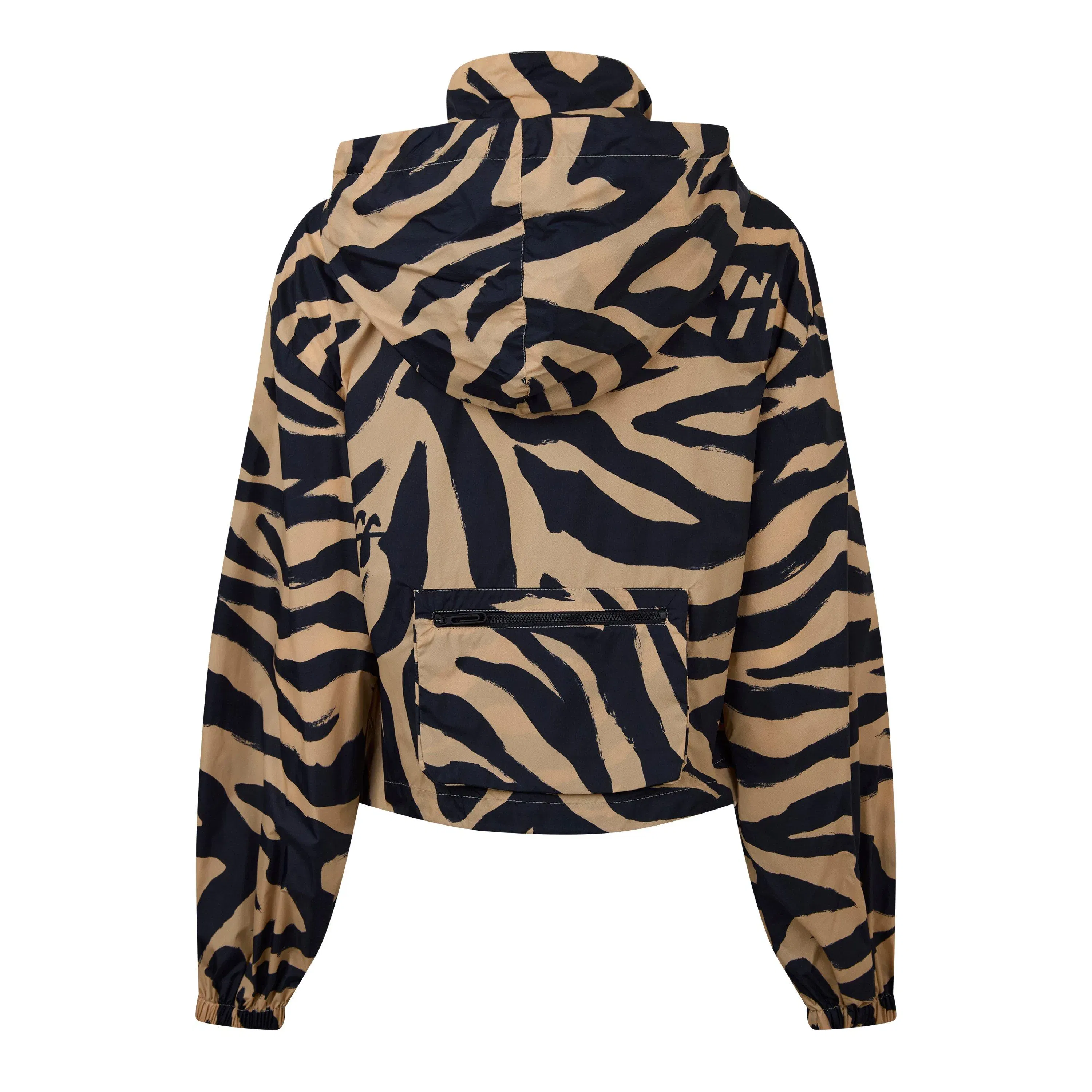 Zebra Animal Print Long Sleeve Zip Tracksuit Top