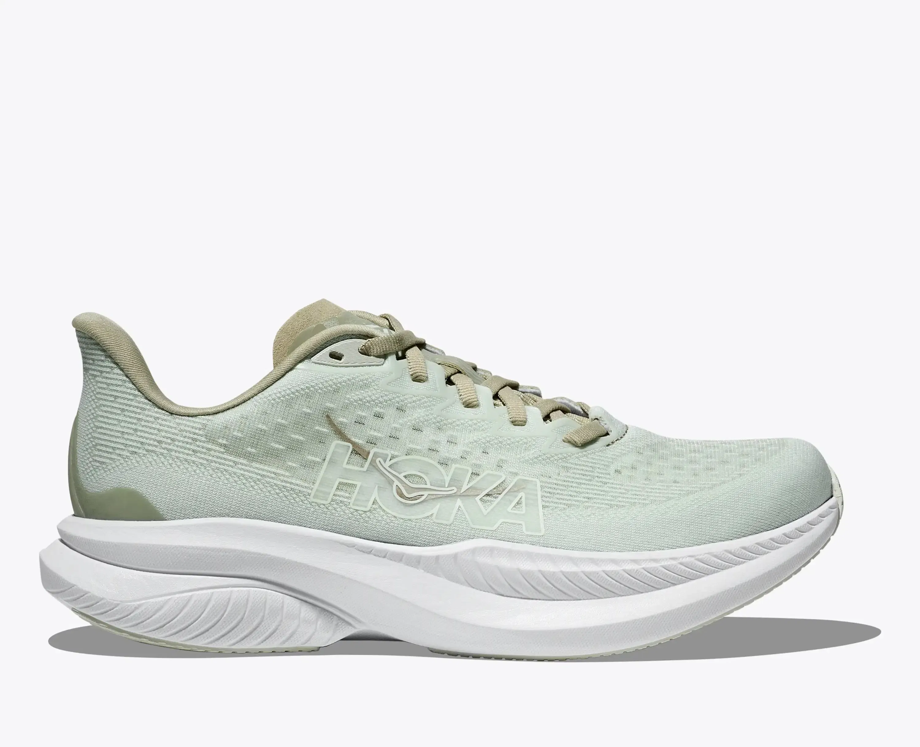 Hoka Women'S Mach 6 Oyster Mushroom Truffle Salt