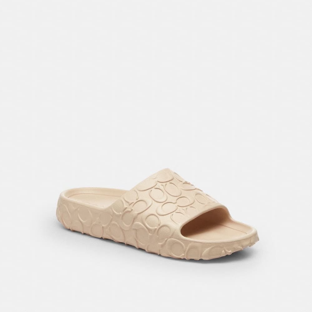 Women's Coach Bay Slide In Signature Ivory