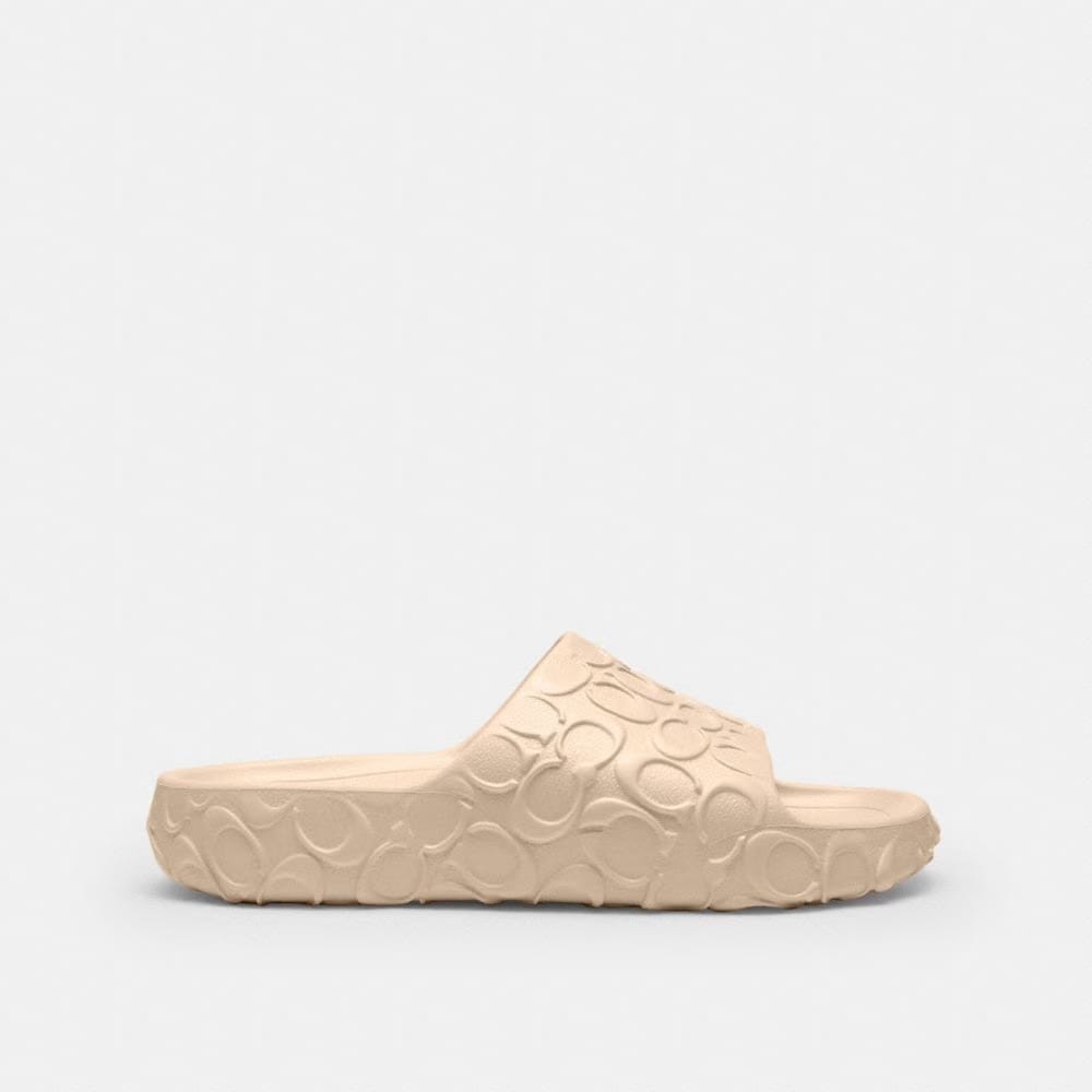 Women's Coach Bay Slide In Signature Ivory
