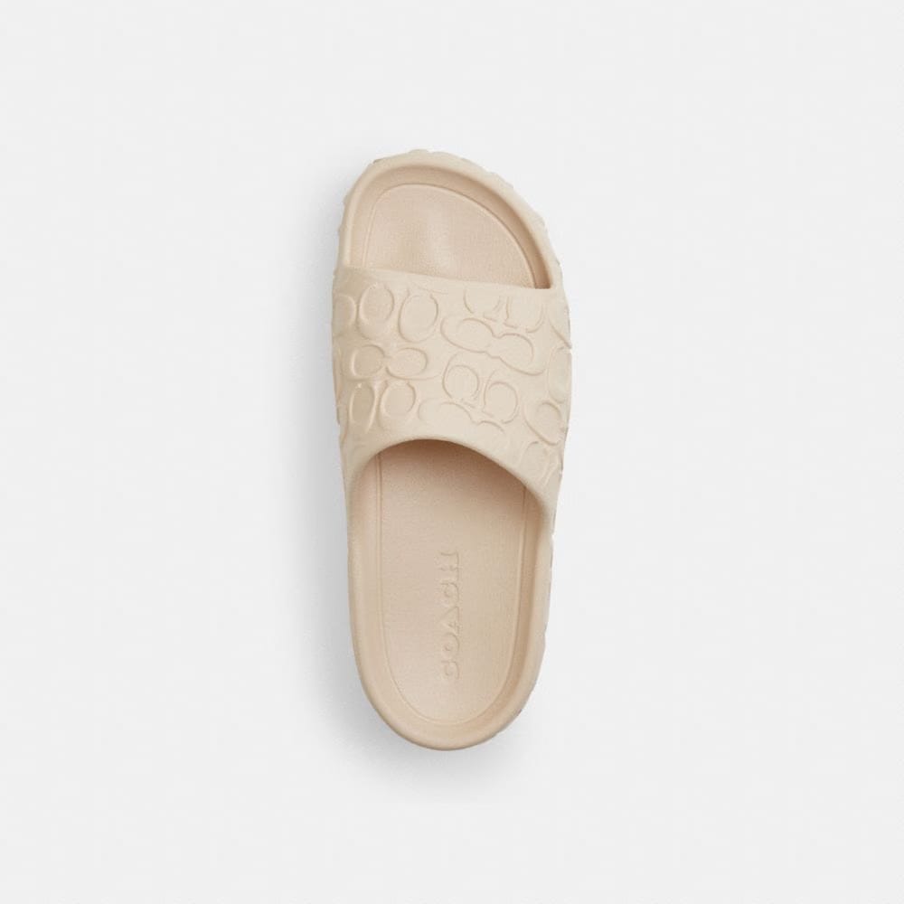 Women's Coach Bay Slide In Signature Ivory