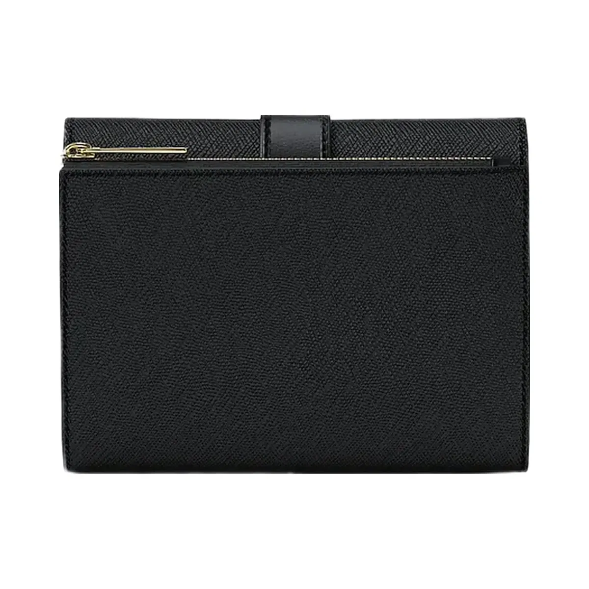 Michael Kors Greenwich Medium Saffiano Leather Trifold Wallet Black