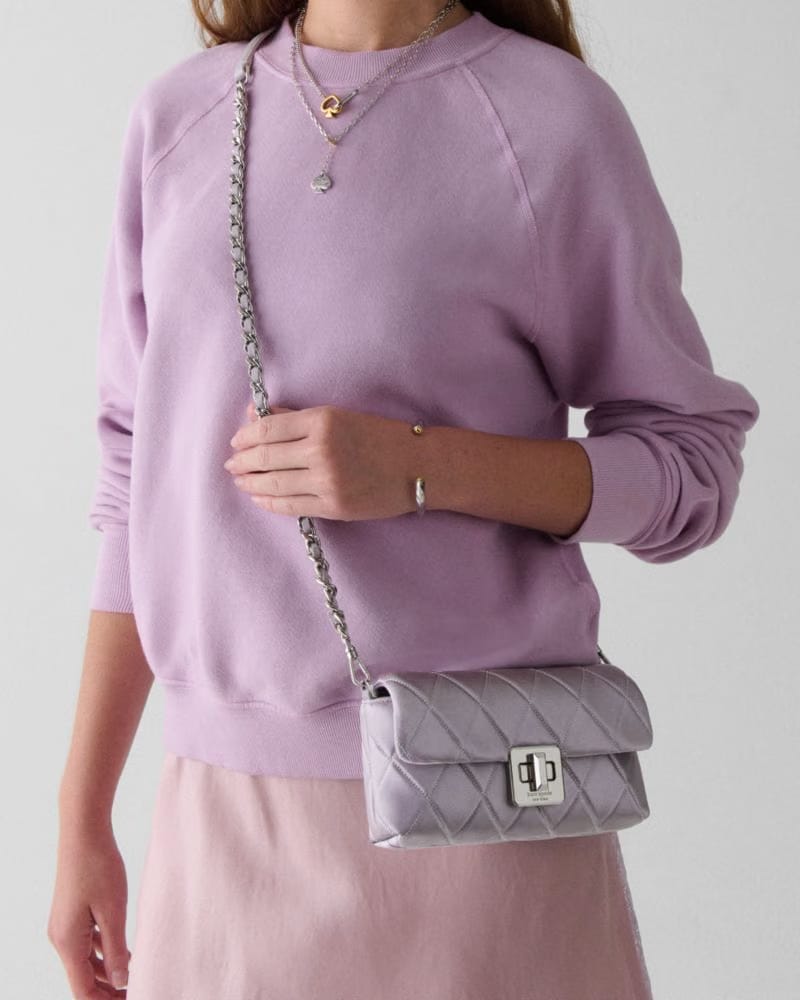 Carey Quilted Satin Mini Crossbody