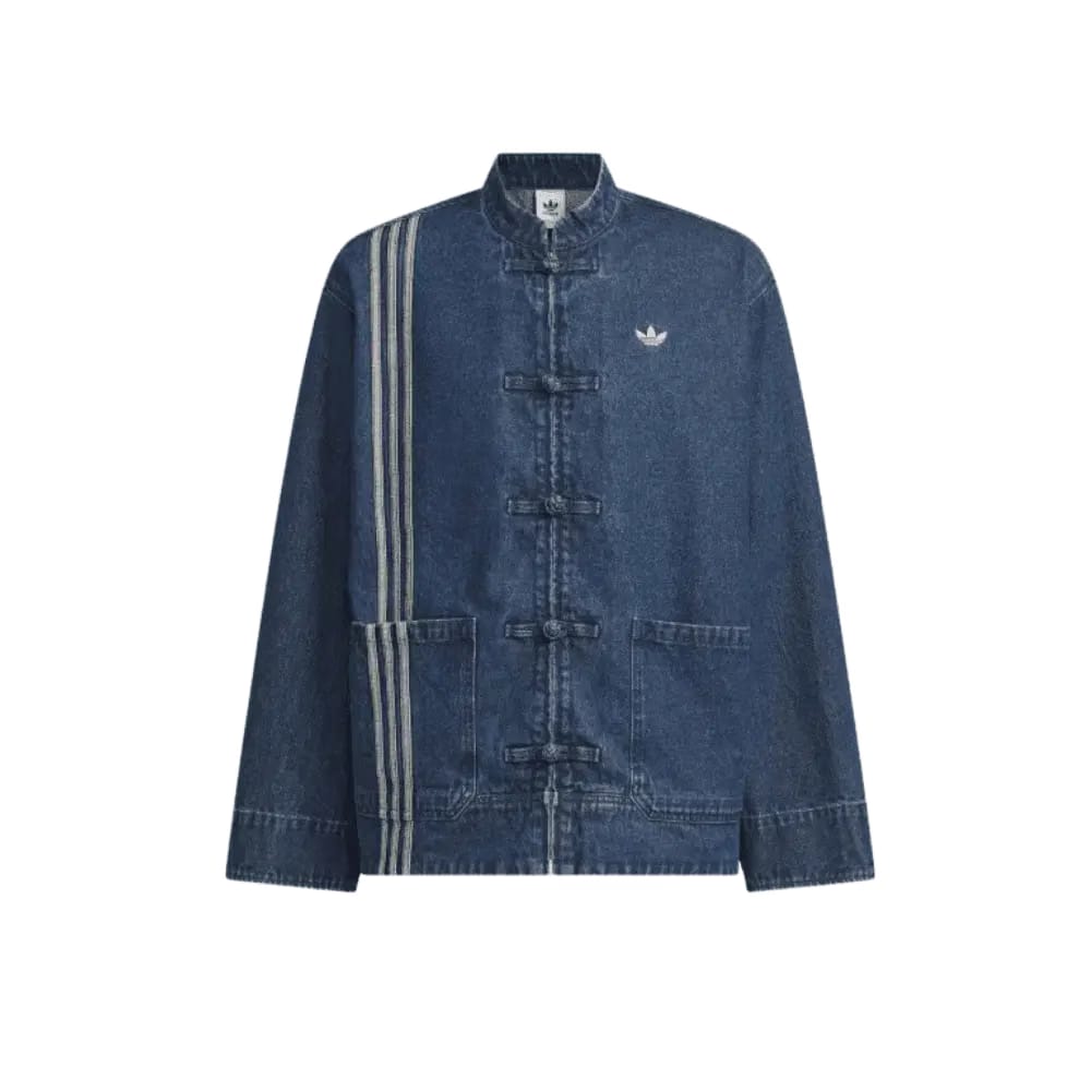 adidas CTT Oversized Chinese Track Top 3.0 Gender Neutral Jacket Medium Blue Denim