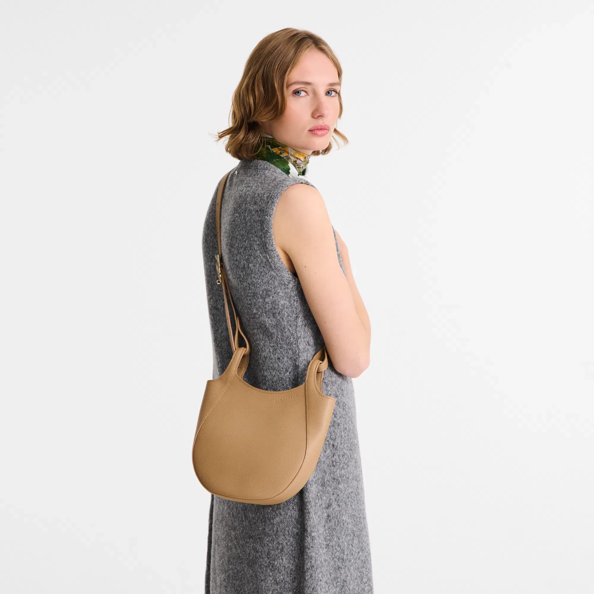 Longchamp Le Foulonné S Crossbody bag Biscuit