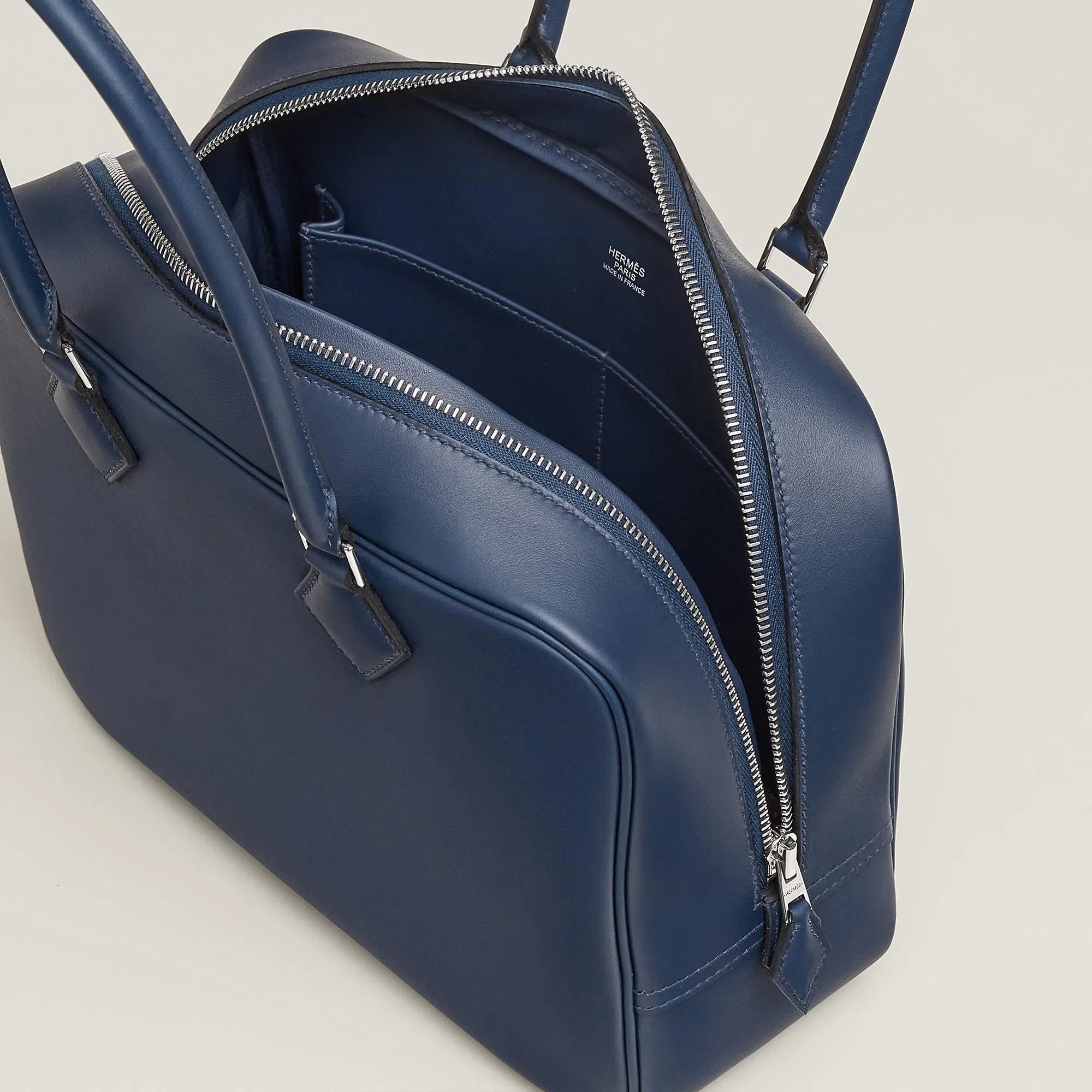 Hermes Plume 28 Bag Navy