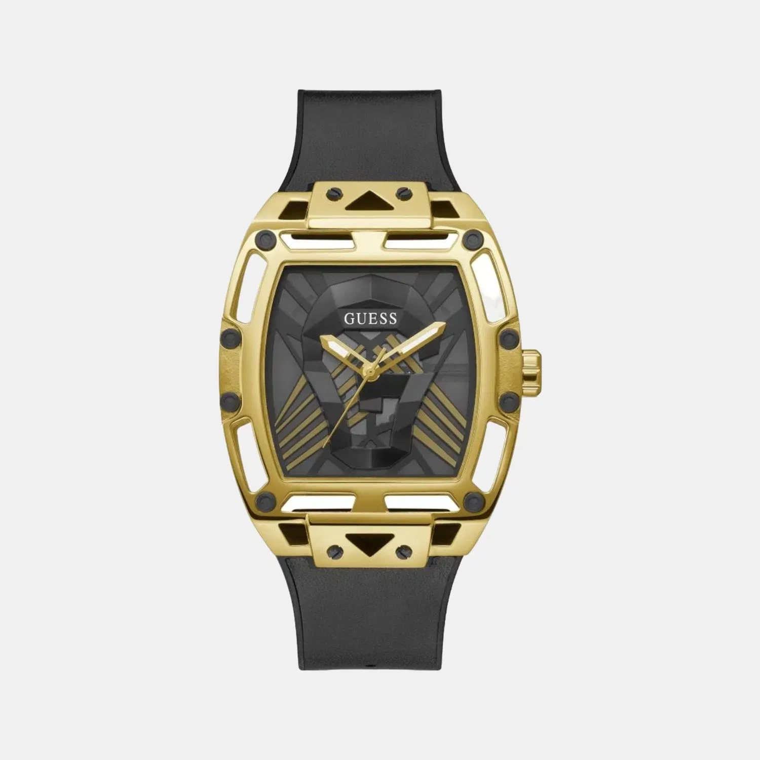 Guess Gt Legend Men Quartz Champagne Dial Analog Stainless Steel Gw0500G1