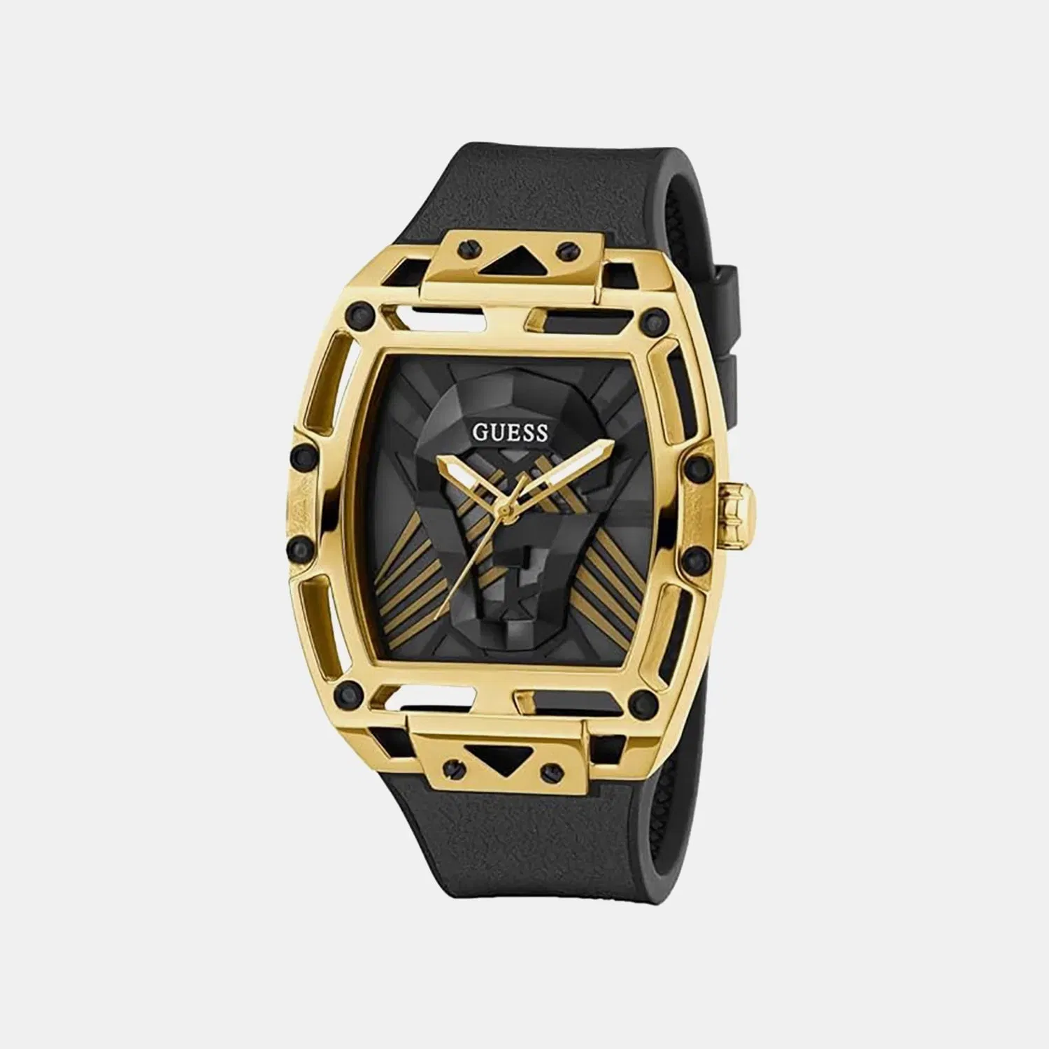 Guess Gt Legend Men Quartz Champagne Dial Analog Stainless Steel Gw0500G1