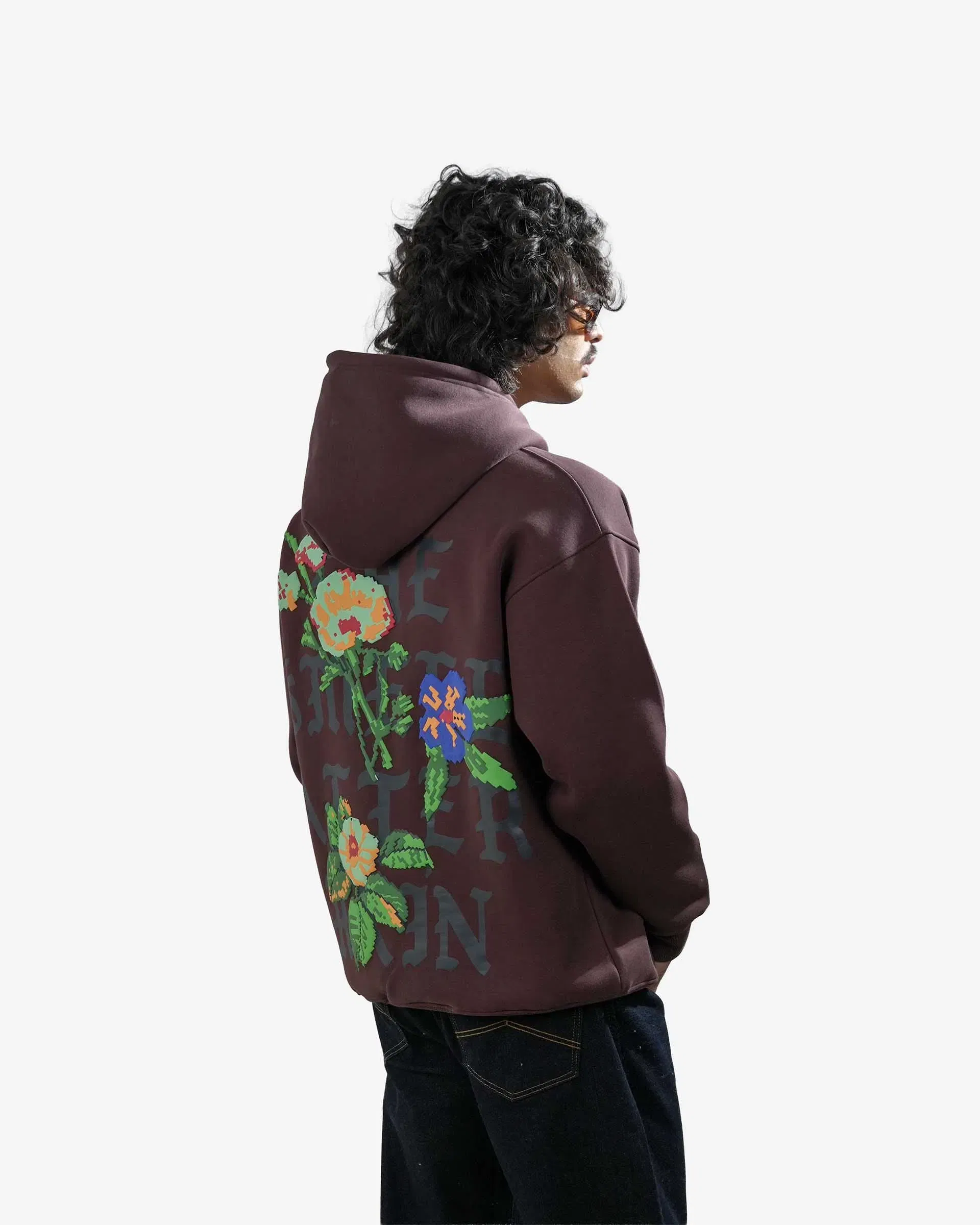 Smell After Rain - Coffee Oversized Zipper Hoodie