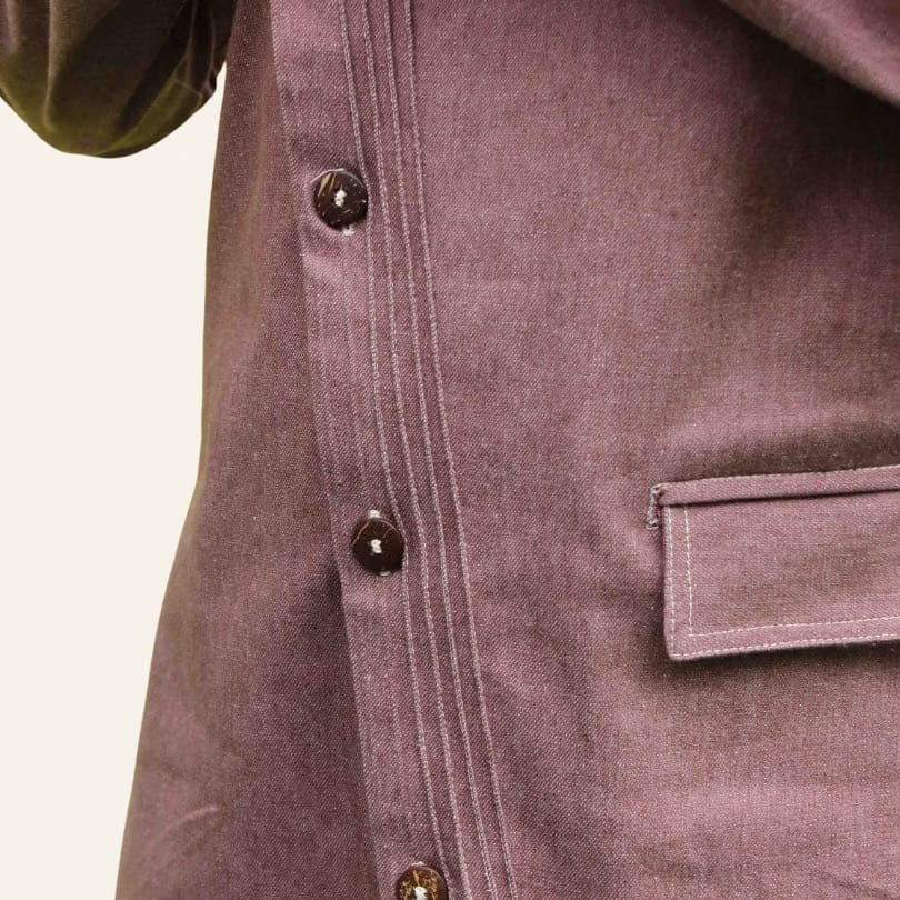 Men's Double Breasted Denim Kurta