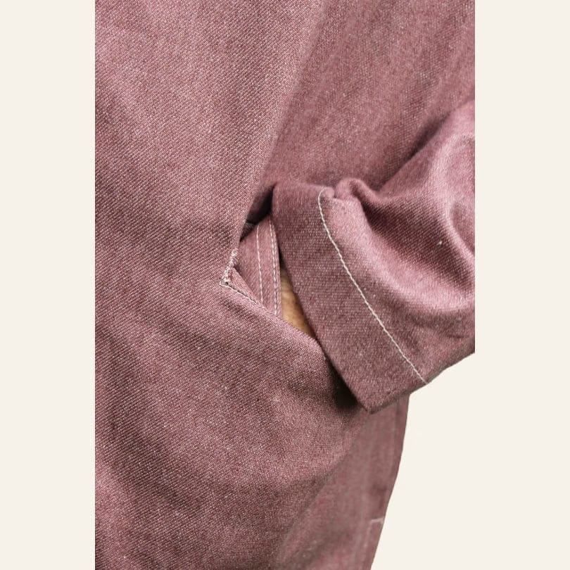 Men's Double Breasted Denim Kurta