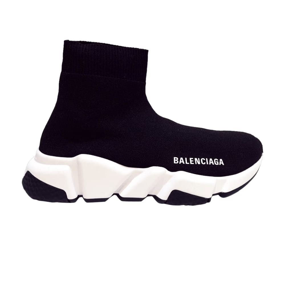 Balenciaga Speed Sneaker Black White Sole Womens