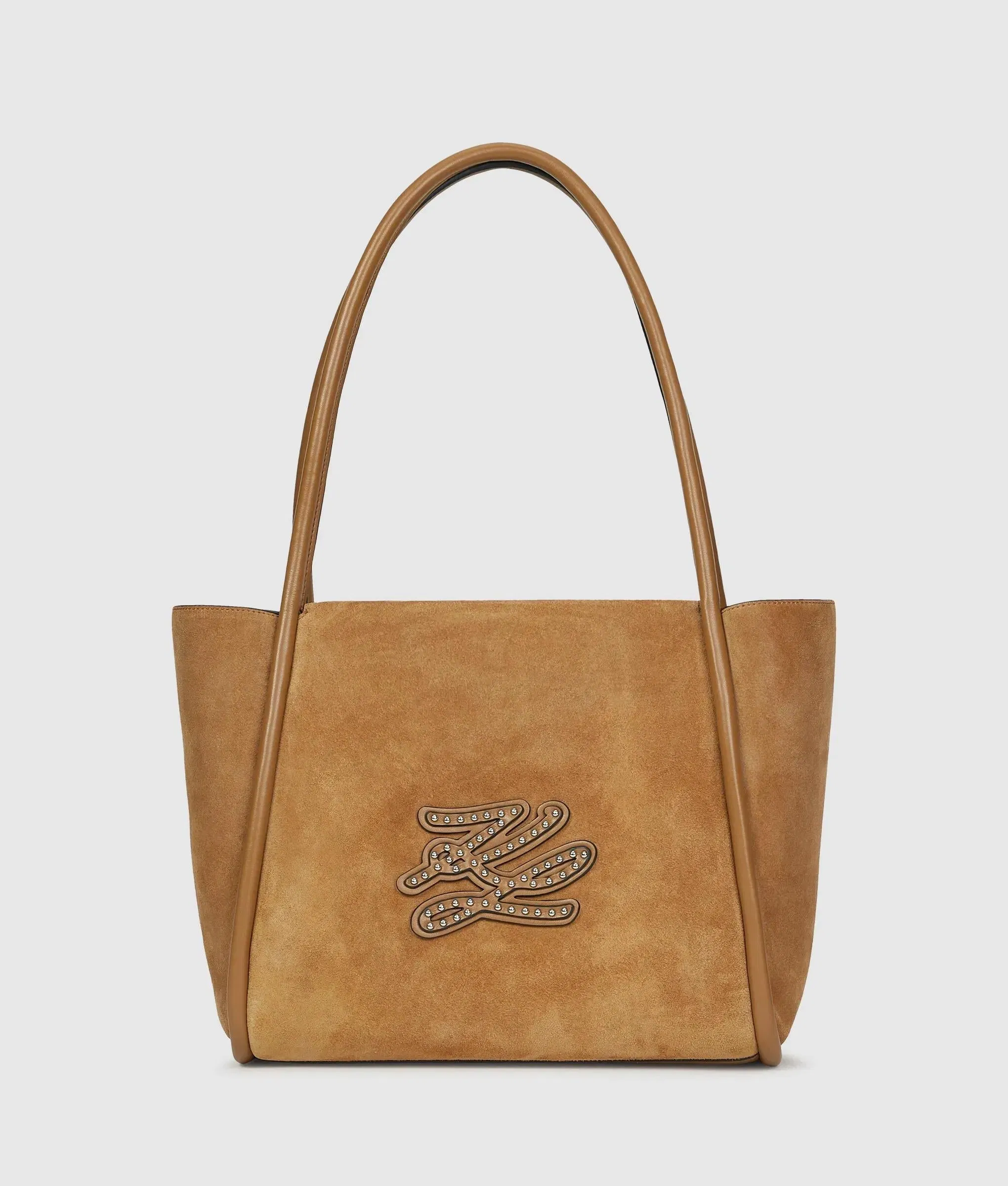 KarlLagerfeld Kautograph Patch Tote Bag Caramel