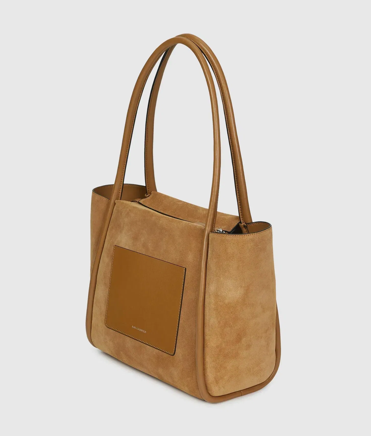 KarlLagerfeld Kautograph Patch Tote Bag Caramel
