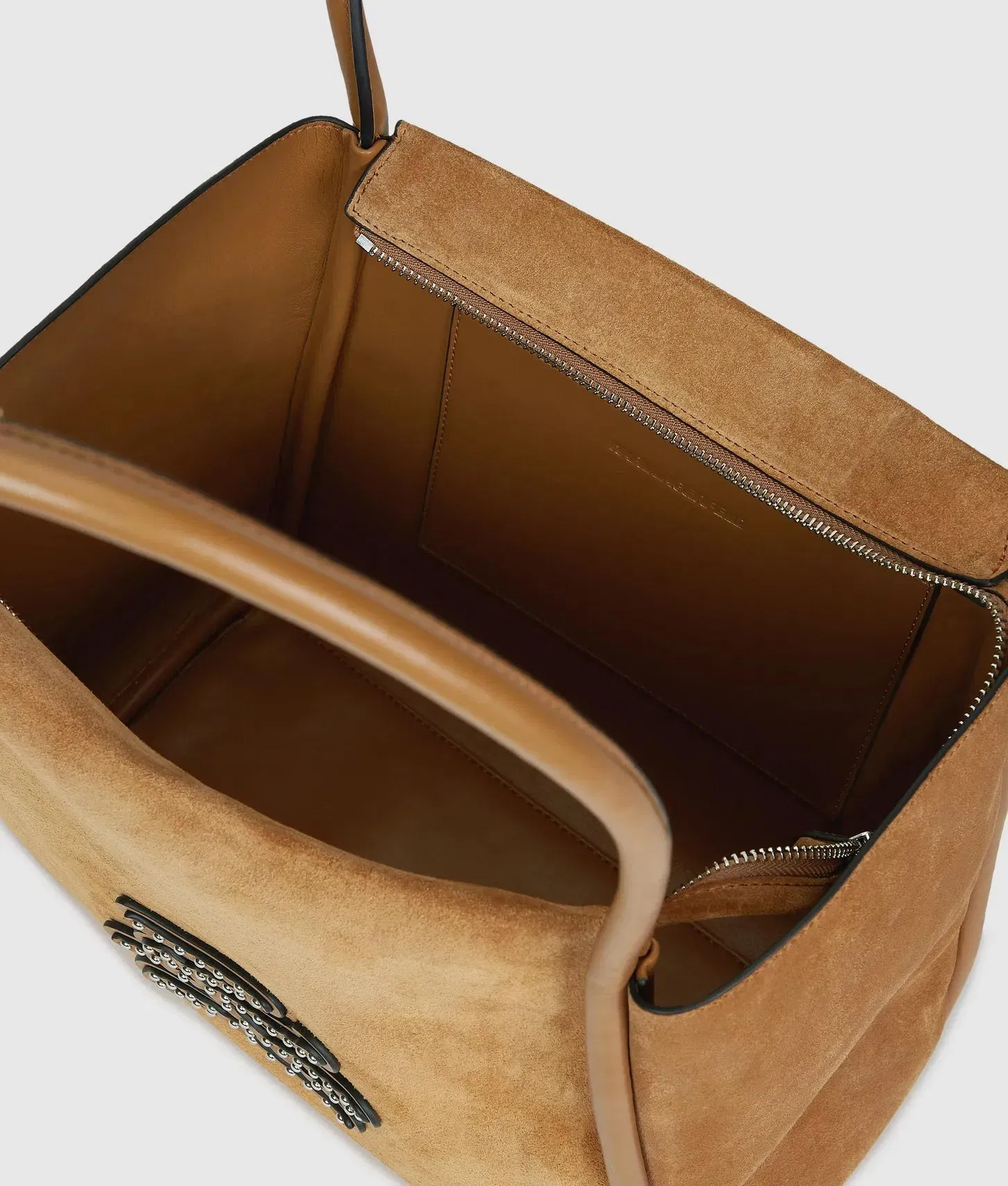 KarlLagerfeld Kautograph Patch Tote Bag Caramel