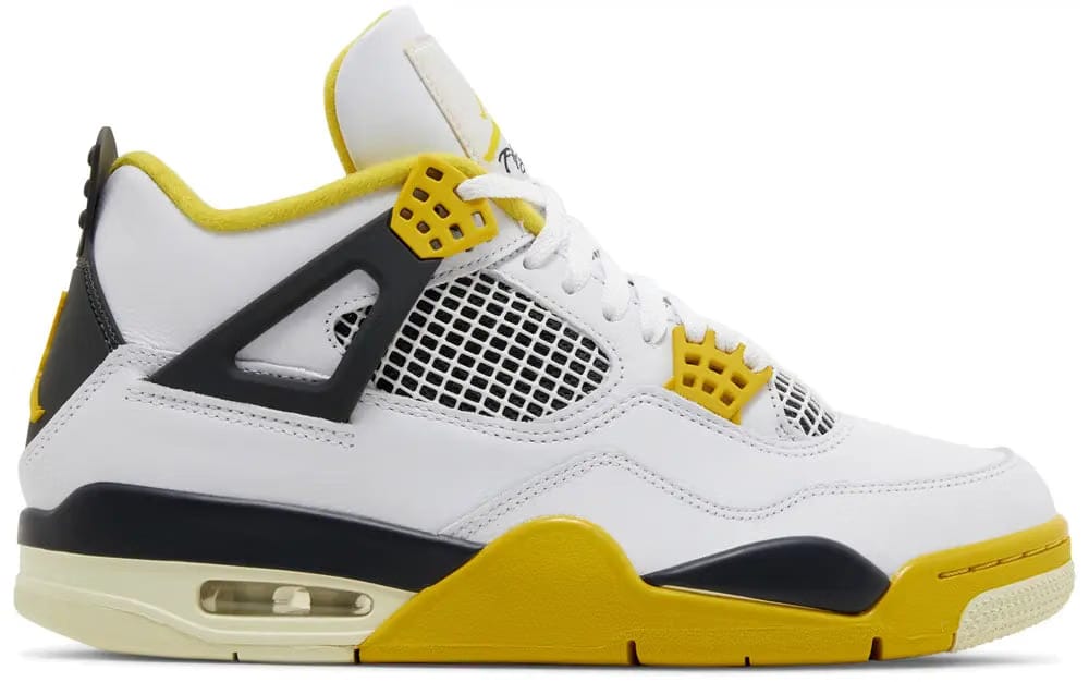 JORDAN 4 RETRO VIVID SULFUR (WOMENS)