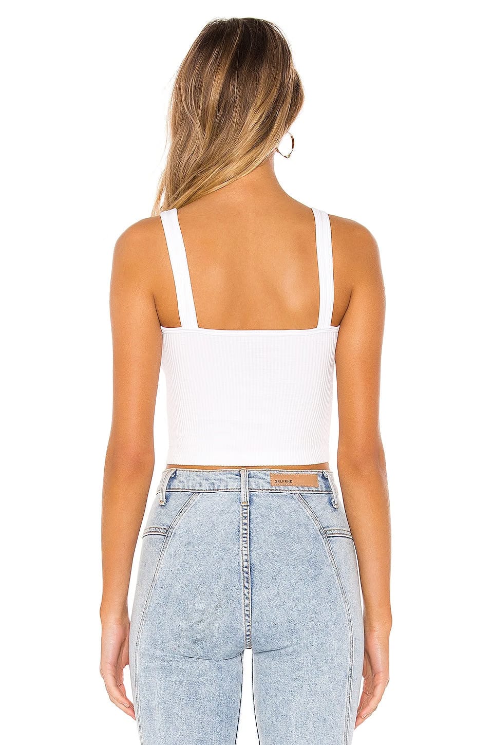 Free People Solid Rib Brami in White