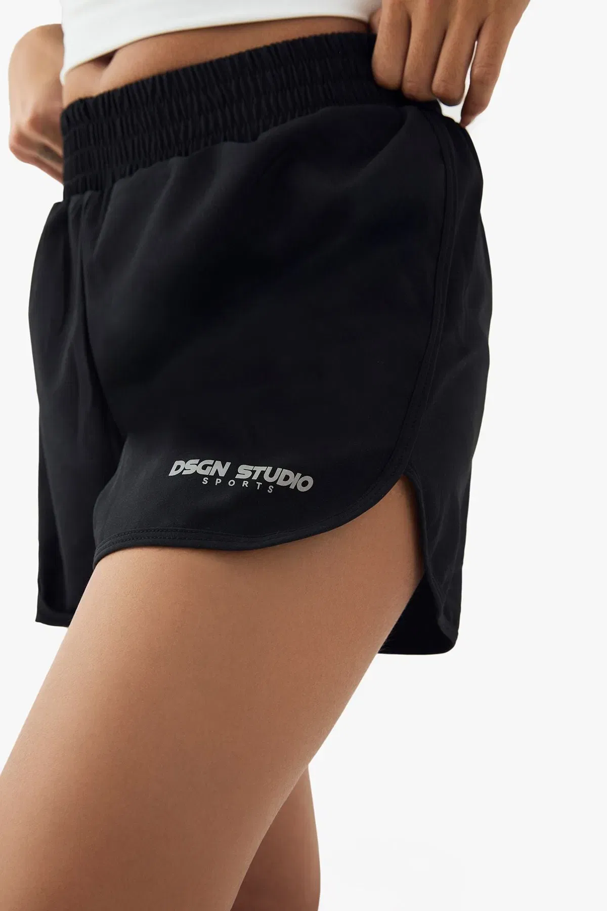 DSGN Studio Sport High Waist Deep Waistband 2 in 1 Sports Short