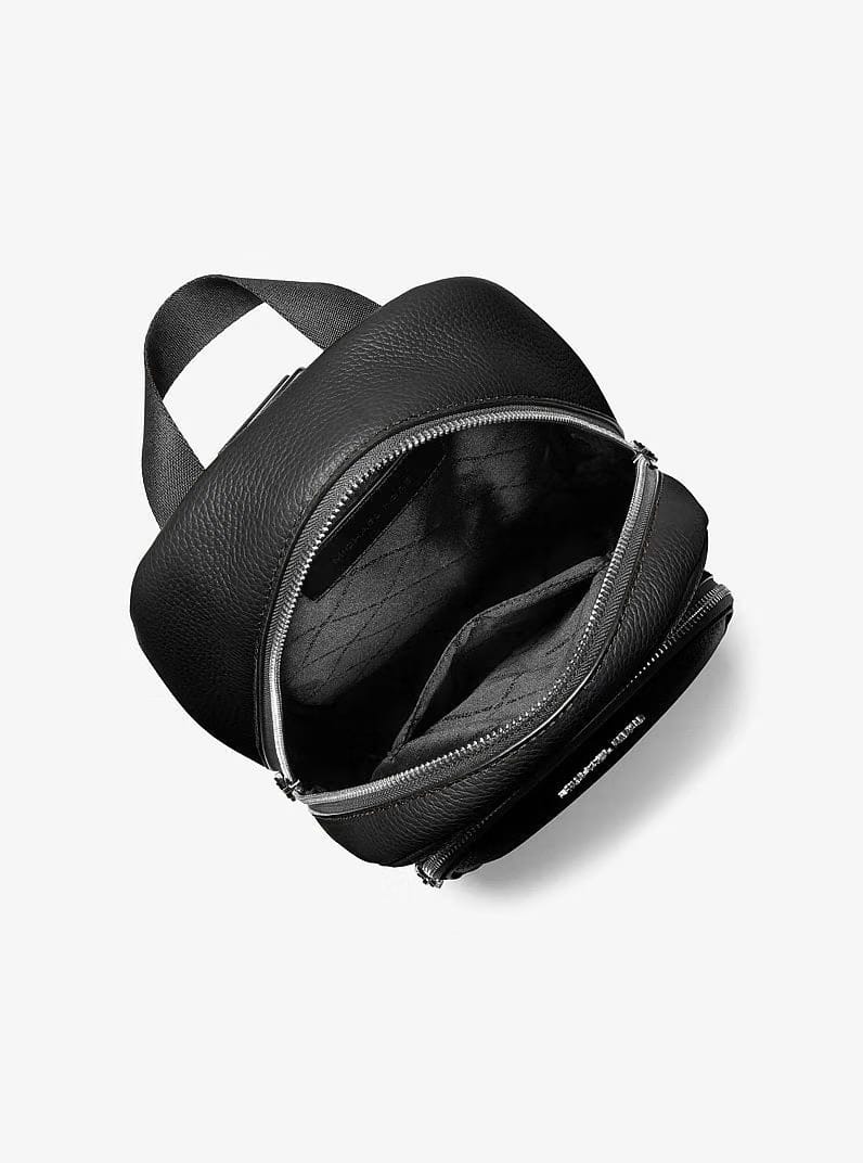 Michael Kors Cooper Pebbled Leather Sling Pack Black