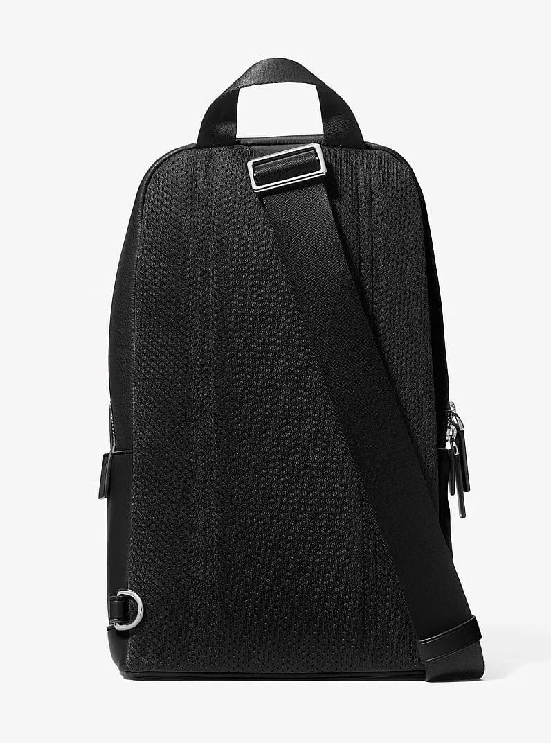 Michael Kors Cooper Pebbled Leather Sling Pack Black