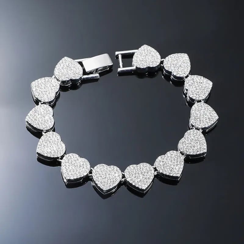 Shiny Heart Shape Bracelets