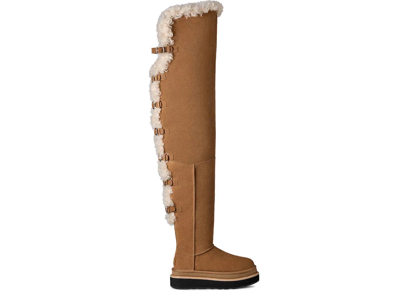 Ugg Thigh High Boot Sacai Chestnut Womens