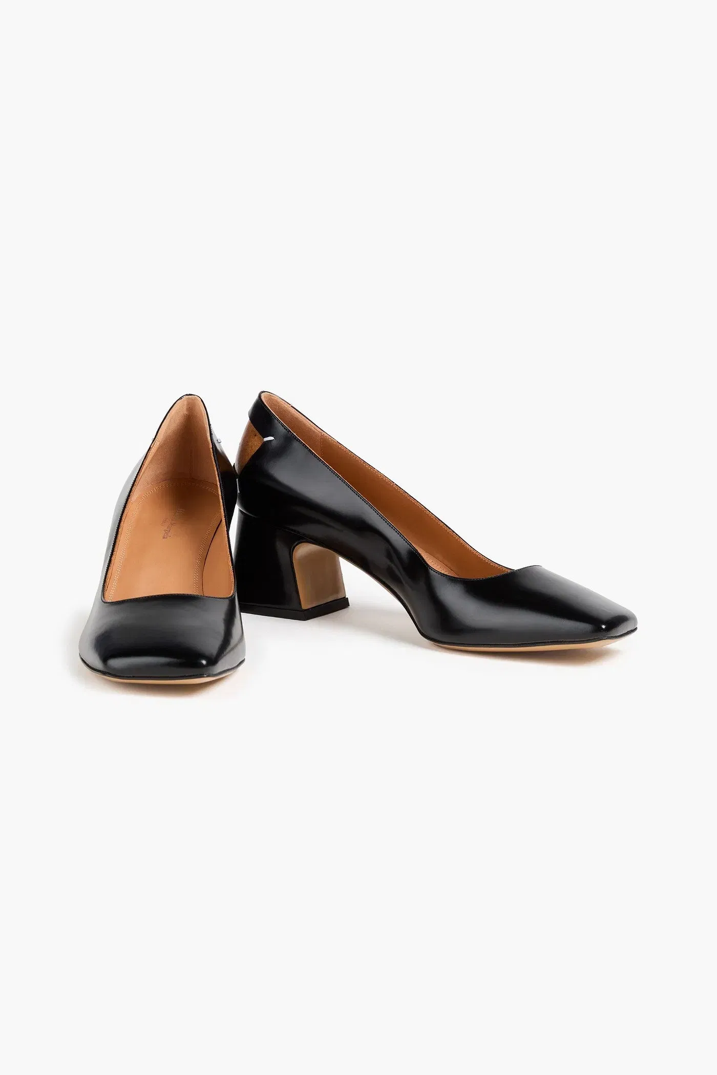 Maison Margiela Four Stitches Leather Pumps Black Women's