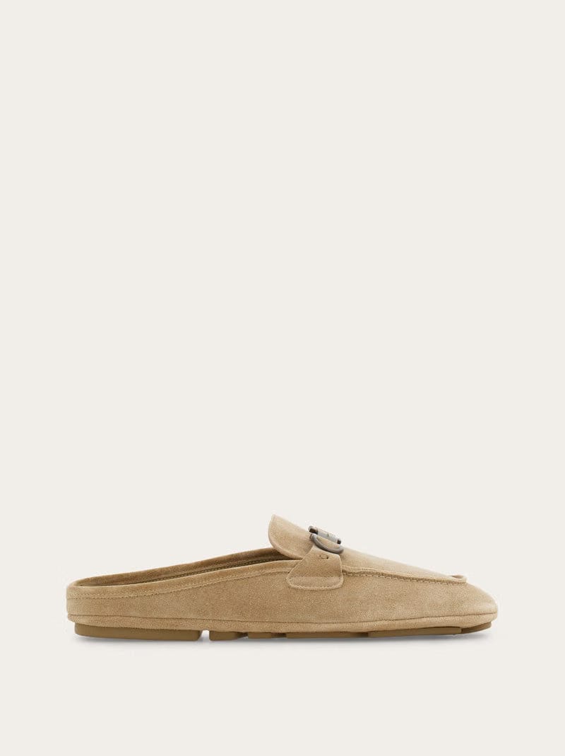 Loafer mule with Gancini ornament