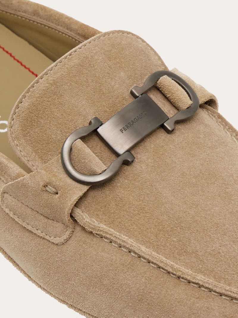 Loafer mule with Gancini ornament