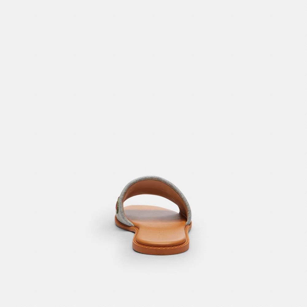Women's Coach Holly Sandal With Cherries Denim Multi