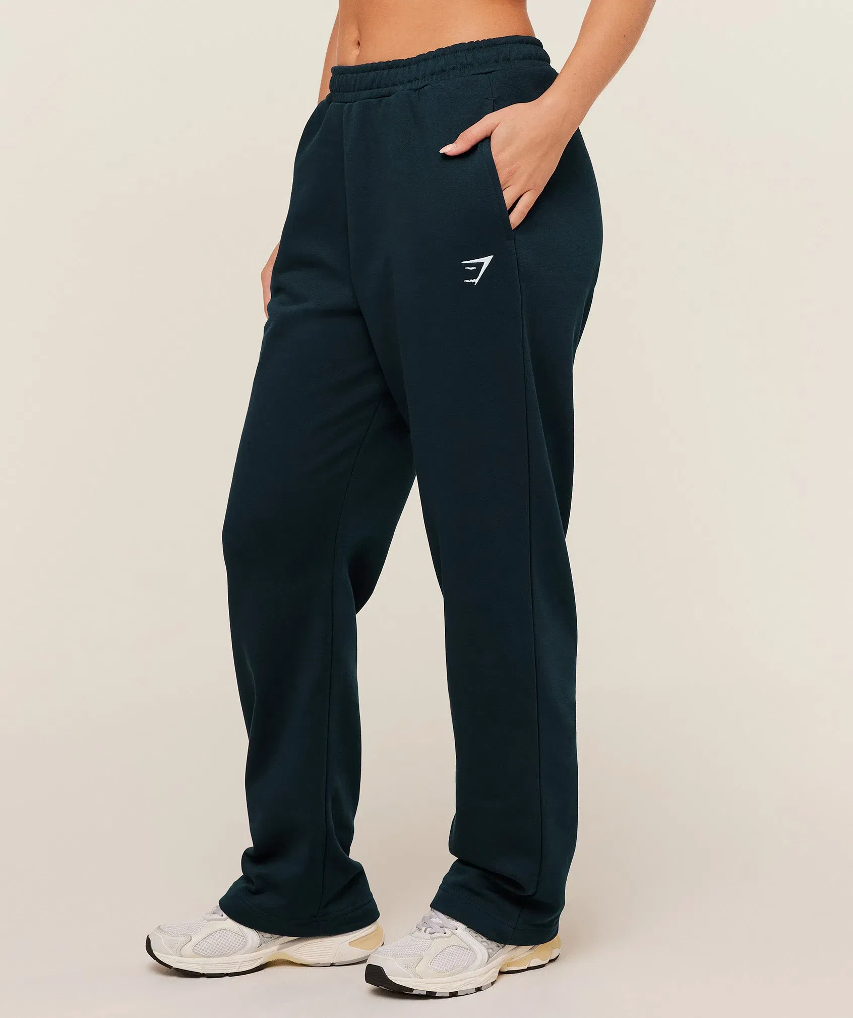 Gymshark Training Fleece Straight Leg Jogger - Deep Petrol Blue