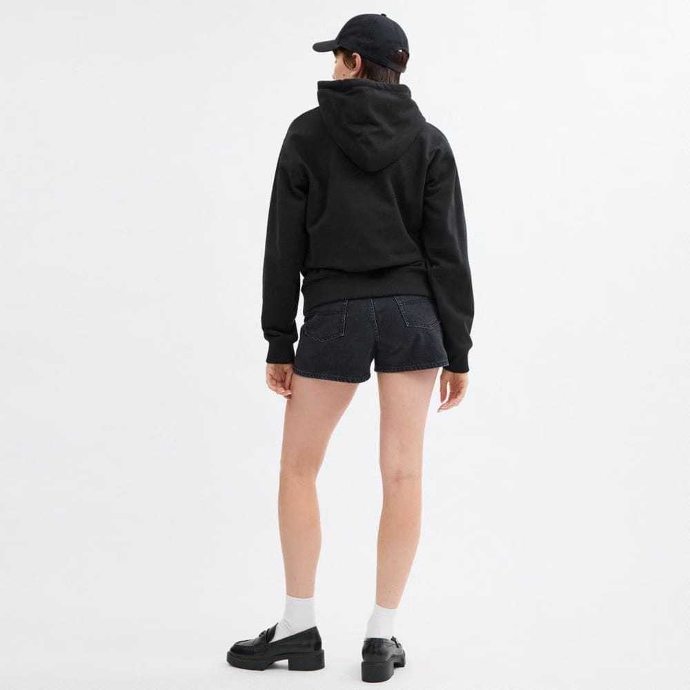 Halloween Black Cat Moon Signature Square Hoodie