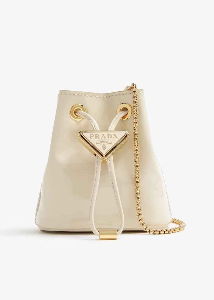 Patent leather mini pouch