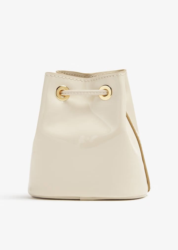 Patent leather mini pouch