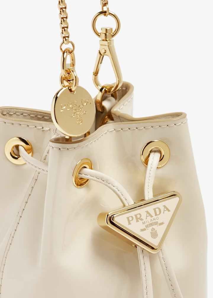 Patent leather mini pouch