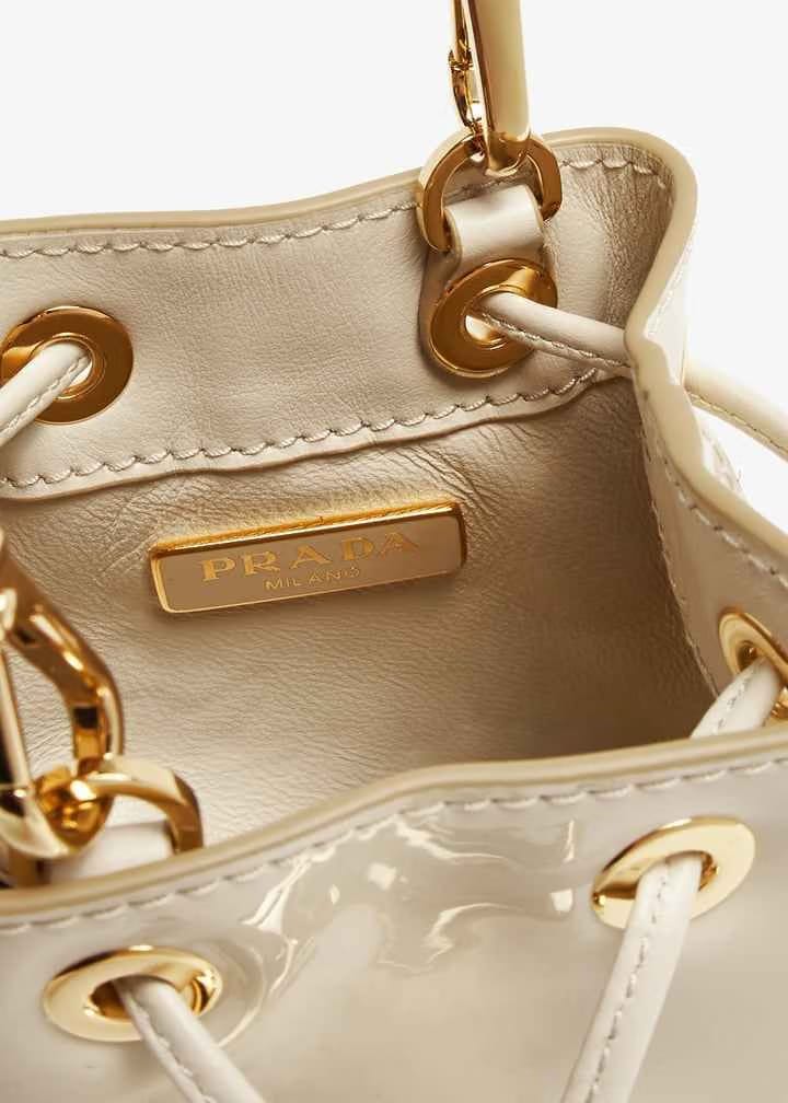 Patent leather mini pouch