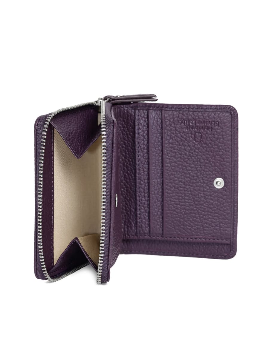 Aero Bi-Fold Wallet, Leather With RFID Blocking | Blackberry wine