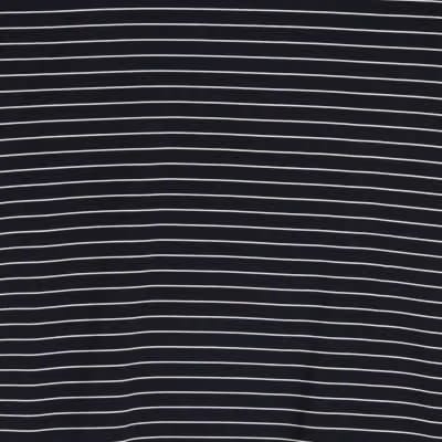 Navy Short Sleeve Striped Top