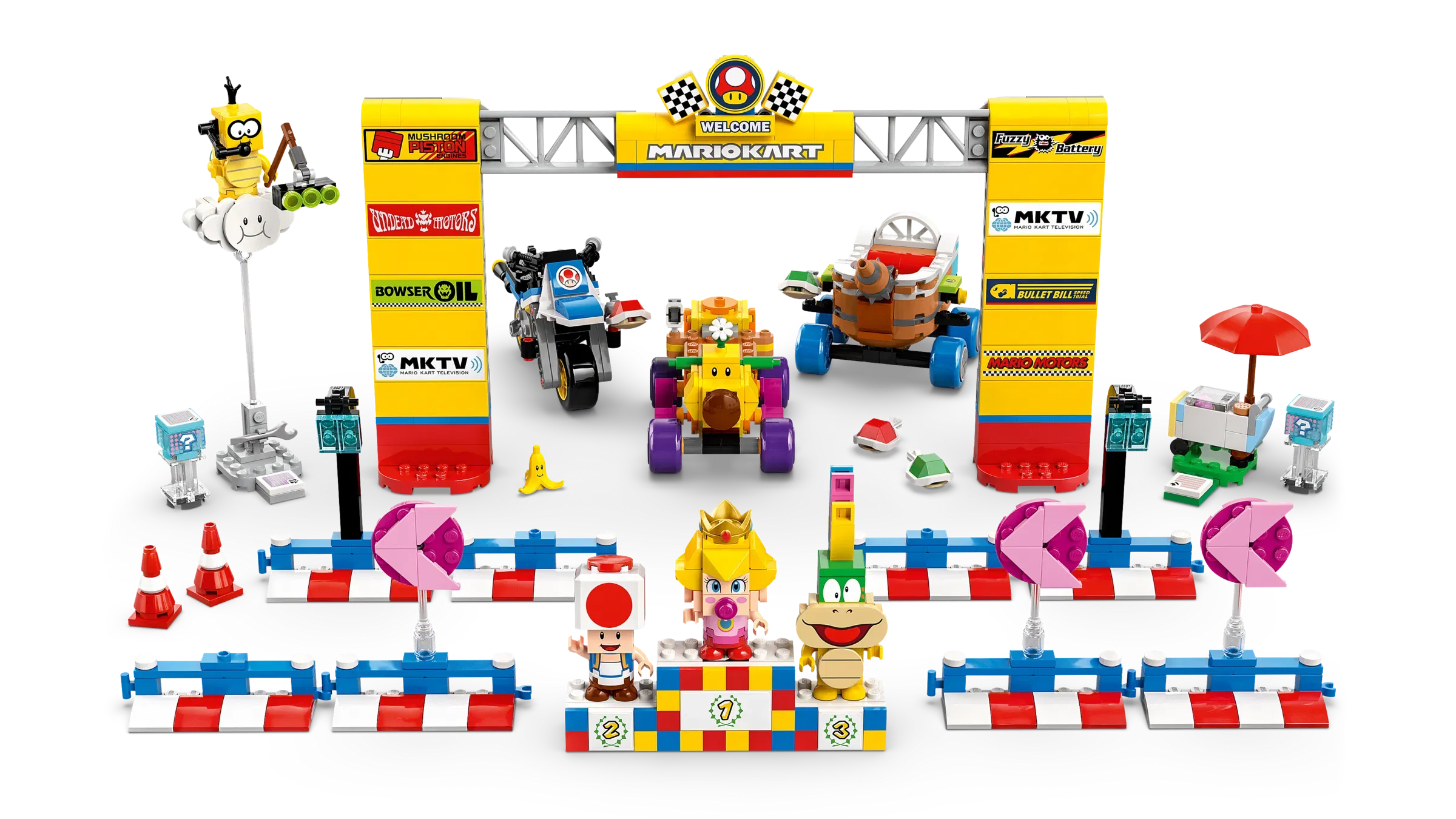 Lego Mario Kart Baby Peach Grand Prix Set