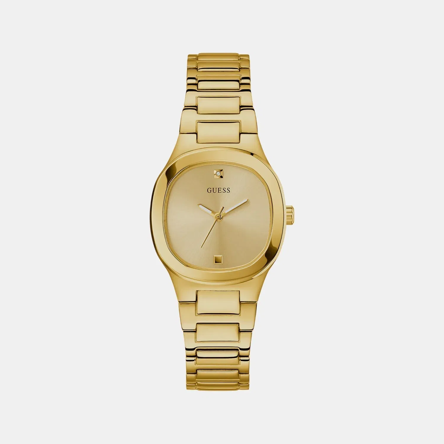 Guess Gd Eve Women Quartz Champagne Dial Analog Stainless Steel Gw0615L2