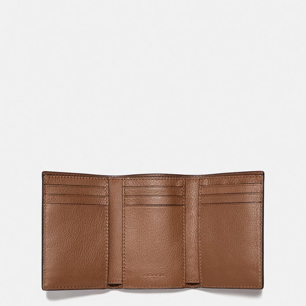 Coach Trifold Wallet Saddle