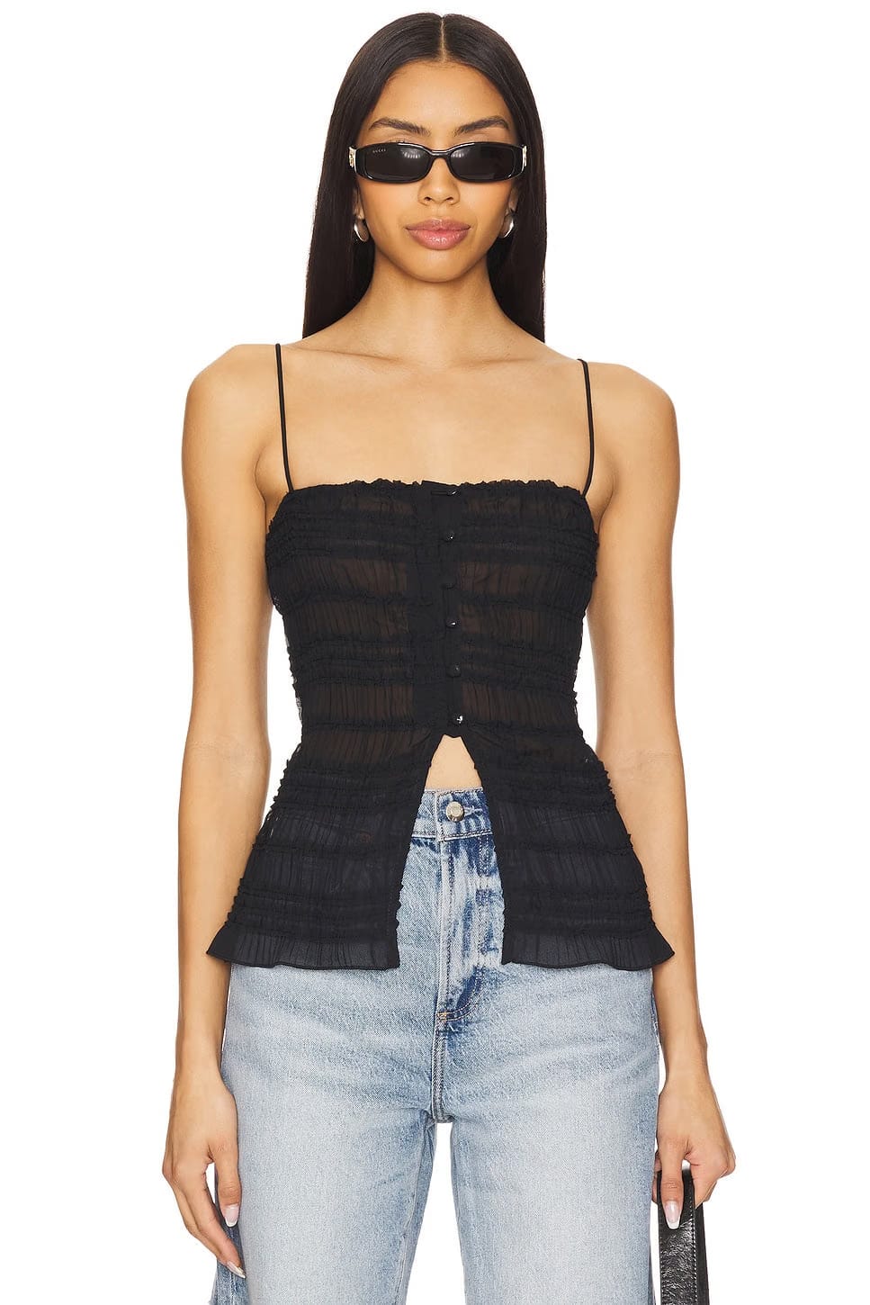 superdown Astrid Top in Black