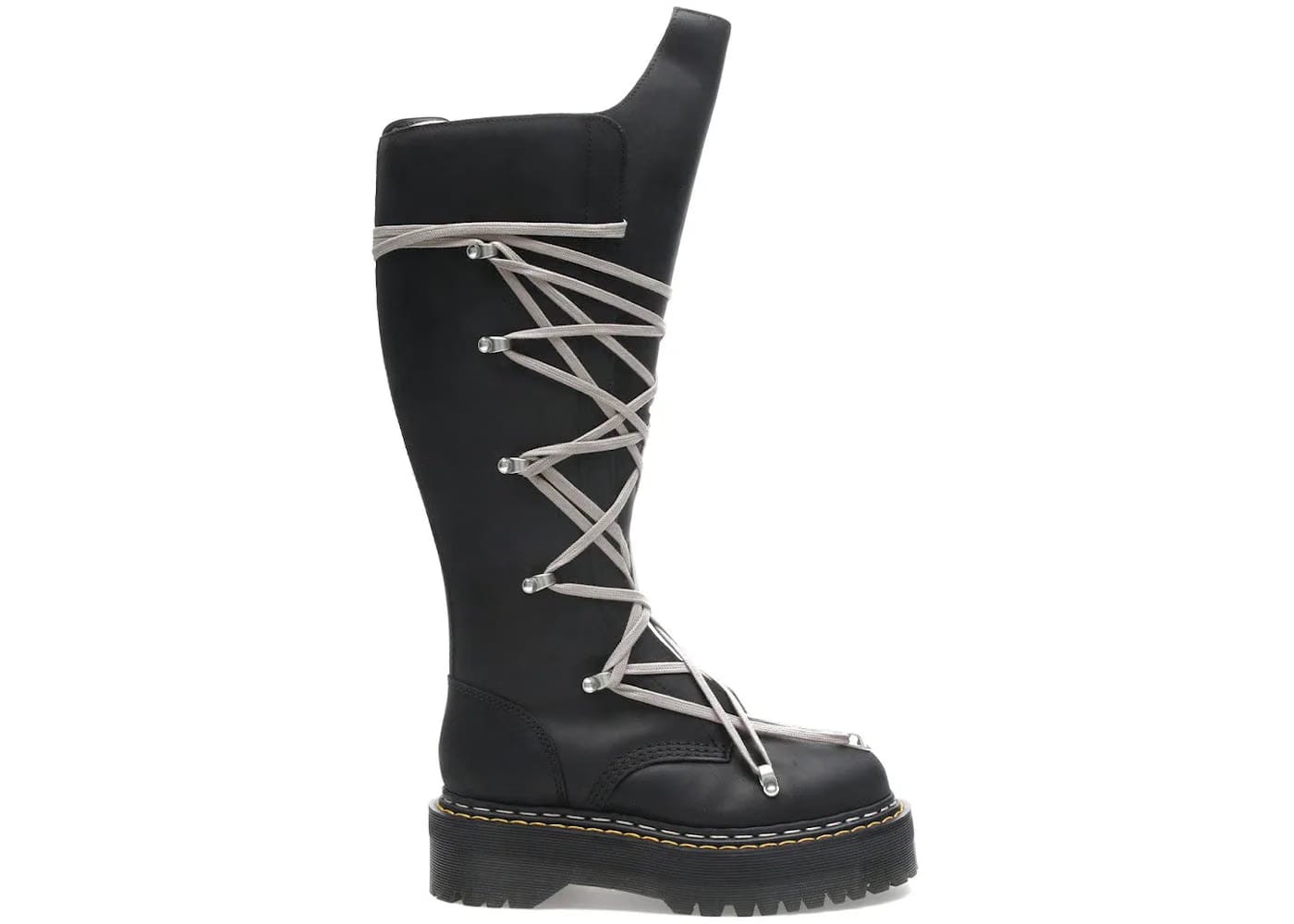 Dr. Martens 1460 Drkshdw Quad Sole Pentalace Boot Rick Owens Black