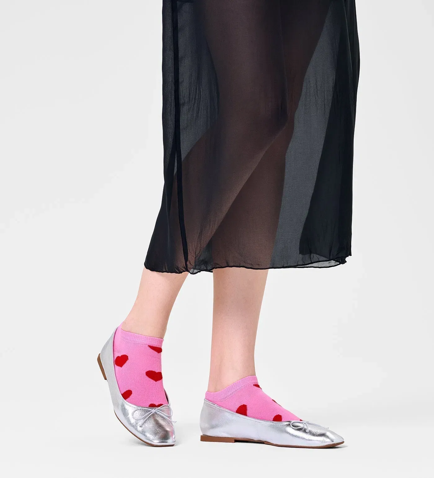 Happy Socks Unisex Hearts Low Cut Ankle Socks for Women and Men