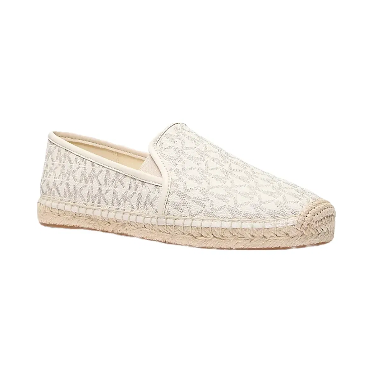 Michael Kors Hastings Signature Logo Slip-On Espadrille Vanilla