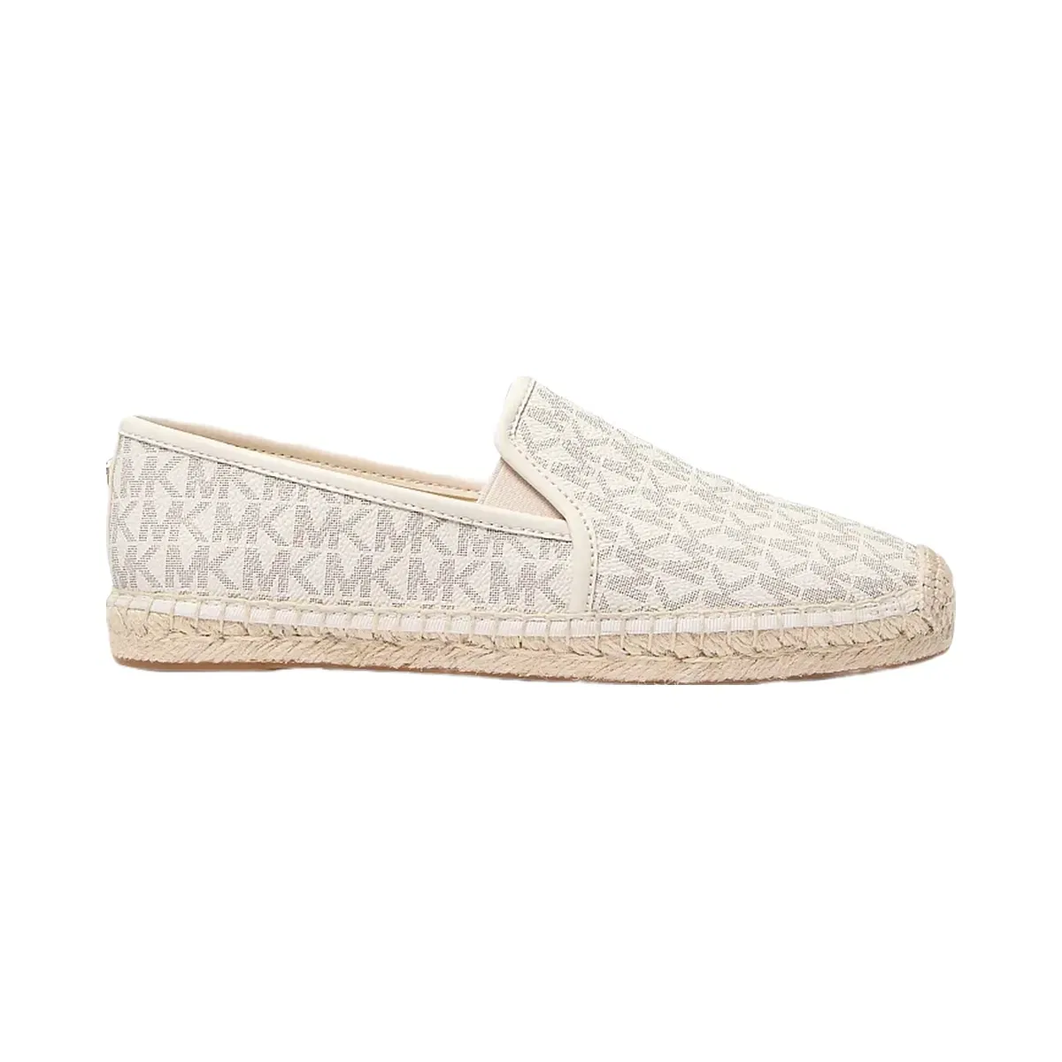 Michael Kors Hastings Signature Logo Slip-On Espadrille Vanilla