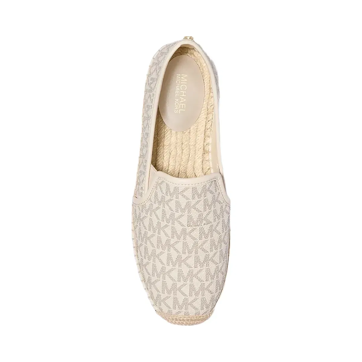 Michael Kors Hastings Signature Logo Slip-On Espadrille Vanilla